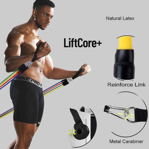 FlexPro 11-Piece Resistance Band Workout Set