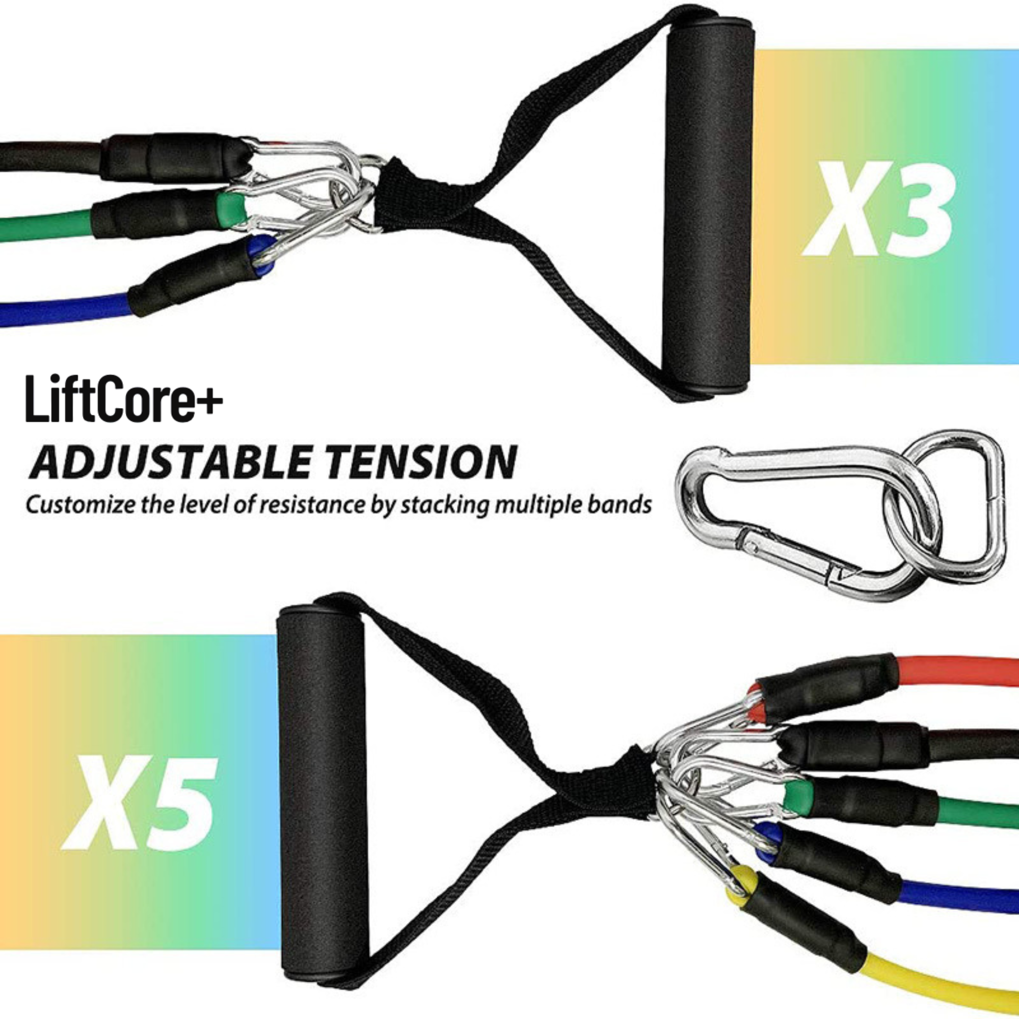 FlexPro 11-Piece Resistance Band Workout Set